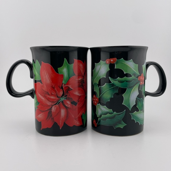 Yuletide Mugs Pattern Designs by Caroline Bessey by Dunoon Stoneware Set of Four - Picture 2 of 15
